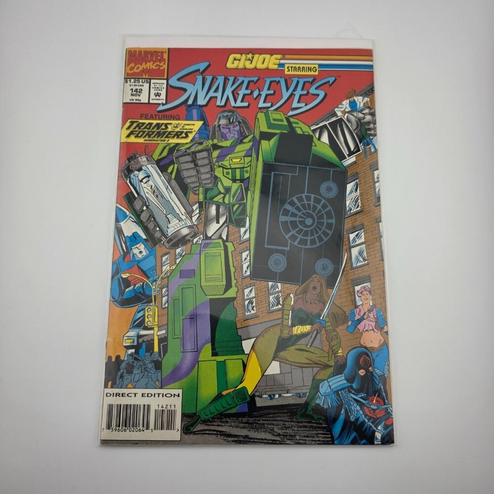 1993 Marvel‎ Comics G.I. Joe Snake Eyes & Transformers Generation 2 Comic Book